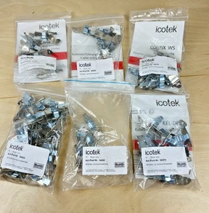 Large Lot of Icotek Grounding Clamps 36860, 36855, 36870 - Picture 1 of 9