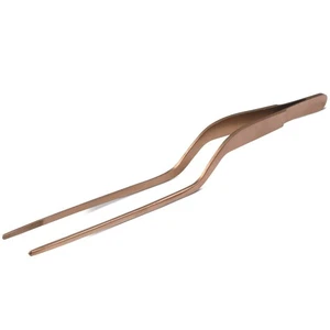 Rose Gold Colored Offset Fine Tip Tweezer 7.8" - Picture 1 of 1