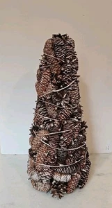 Smith & Hawkins Frosted Glitter Pinecone Christmas Tree Large 20 '' - Picture 1 of 8