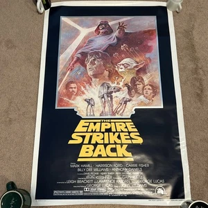STAR WARS Empire Strikes Back Vintage Poster Re-Release Summer 1981 One Sheet - Picture 1 of 9