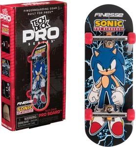 TECH DECK Finesse X Sonic The Hedgehog Pro Series Finger Board & Storage Display - Picture 1 of 9
