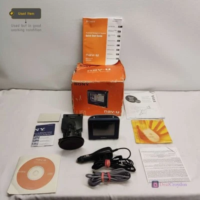 SONY NAV-U NV-U51G SAT NAV SATELLITE NAVIGATION GPS WITH STAND - Image 1 of 4