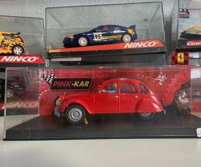 CV 032 CITROEN 2 CV 1974 ROJO PINK KAR 1/32 SCALEXTRIC SCX AVANT FLY SLOT CAR - Imagen 1 de 4