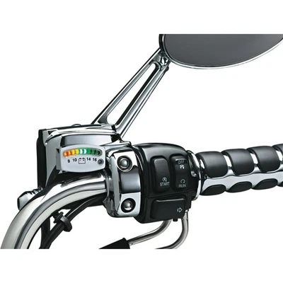 Kuryakyn LED Battery Gauge - Chrome - 2" x 3/4" x 3/16" OPEN-BOX 4219 - Изображение 1 из 4