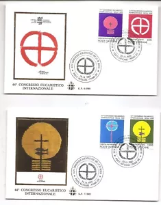 VATICAN CITY Eucharistic Congress 1989 Scott 838-41 Michel FDCs - Picture 1 of 1