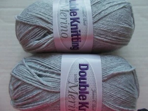 James C. Brett DK With Merino yarn, Light Gray, lot of 2 (317 yds each) - Picture 1 of 2