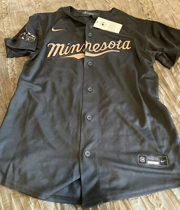 MINNESOTA TWINS Baseball 2022 All Star Game NIKE Youth MEDIUM Jersey NEW Gray - Picture 1 of 5