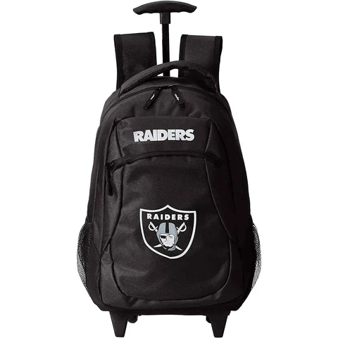 FOCO NFL Oakland Raiders Youth Primetime Roller Backpack Cover