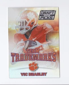 2015 Panini Prizm Draft Picks Team Trademarks #50 Vic Beasley Jr Clemson Falcons - Picture 1 of 4