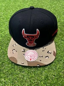 Men's Mitchell & Ness Black NBA Chicago Bulls Choco Camo Snapback - OSFA - Picture 1 of 8