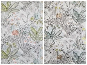 York Outdoors Flowering Desert Cactus Boho Kids Nursery Gray Pink  Wallpaper  - Picture 1 of 33