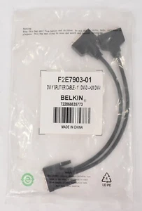 Belkin DVI Y Splitter Cable 1' DVI-D to (2) DVI-I F2E7903-01 - Picture 1 of 4