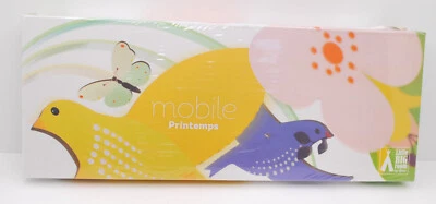 Little Big Room Springtime Wooden Mobile Brand New! Butterflies & Birds! Djeco - Image 1 of 4