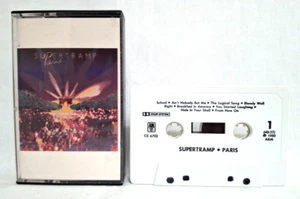 Vintage 1980 Original Supertramp Paris Cassette Tape Progressive Pop Art Rock - Picture 1 of 11