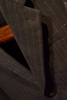 CHAQUETA BLAZER BELVEST Hombre RAYAS Italia NEGRO 42 Foto 1 de 4