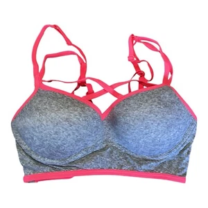 Victoria's Secret PINK Ultimate Cage Front Push Up Bralette Medium Gray Heather - Picture 1 of 7