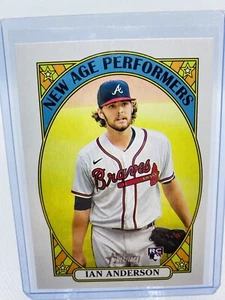 2021 Topps Heritage Atlanta Braves Ian Anderson New Age Performers RC #NAP-18 - Picture 1 of 7