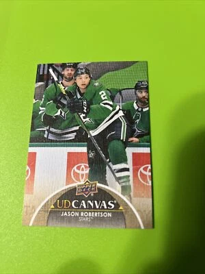 2021-22  Upper Deck Series 2 UD Canvas #C147 Jason Robertson- Dallas Stars  - Image 1 of 2