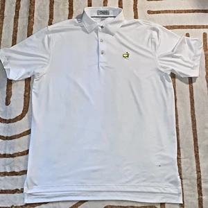 The Masters designed by Peter Millar weißes Golf Poloshirt Herren Large - Bild 1 von 6