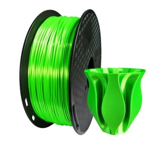 3D Printer Filament 1.75mm 1KG 2.2LB Silk PLA Green Spool Shiny Shine Metal Like - Picture 1 of 2