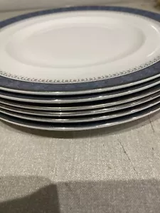 Royal Doulton Sherbrooke 6 x 27 Cm Dinner Plates Mint Condition - Picture 1 of 3