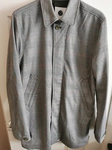 Botones para hombre Pretty Green Freeman Mac gris M caqui PVP £200 - Imagen 1 de 7