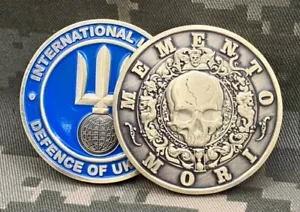 UKRAINIAN CHALLENGE COIN ARMY MILITARY WAR 2022-2024 International Legion - Picture 1 of 1