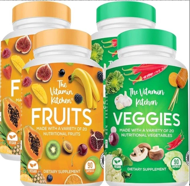 360 Cápsulas Frutas y Verduras - Suplemento 180 Frutas y 180 Verduras Foto 1 de 1