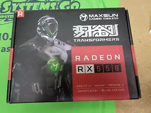 MAXSUN AMD Radeon RX 550 4GB GDDR5 ITX Computer PC Gaming Video Graphics Card - Picture 1 of 2
