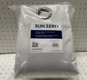 Sun Zero Grommet Top Lichtenberg tende bianche 100 pollici x 84 in 1 paio - Foto 1 di 9
