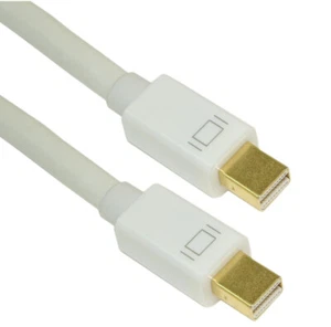 6ft Mini DisplayPort (v1.4/8K@30) Cable 30AWG Gold Plated White - Picture 1 of 1
