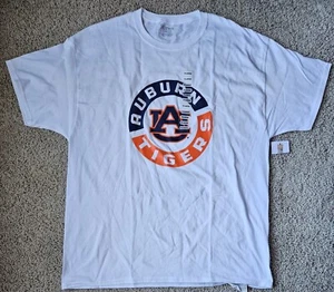 NEW Men's XL Auburn Tigers T-shirt White Orange Navy Blue - Picture 1 of 6