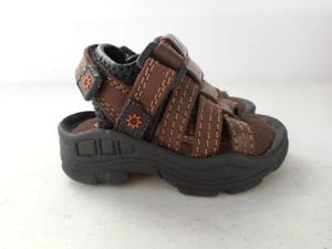 Faded Glory Infant Toddler Boys Casual Leather Sandal Shoe Size 2 NWOT - Picture 1 of 3