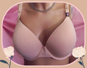 38DD Beige Extreme Lift Victorias Secret Perfect Shape Full Coverage PU UW Bra - Picture 1 of 12