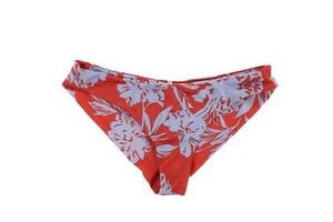 RVCA 267357 Women Bikini Bottom Swimwear Red Flover Size S - Picture 1 of 2