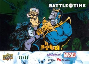 NEBULA vs. THANOS 2024 (UD) Women of Marvel GREEN BATTLE TIME Insert BT-3 25/99 - Picture 1 of 2