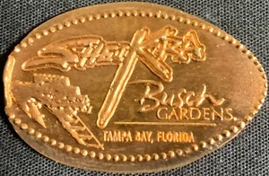 ¡COBRE! ¡RETIRADO! LOGOTIPO DE MONTAÑA RUSA SHEIKRA - BUSCH GARDEN DIVERSIÓN CENTAVO FLORIDA - Imagen 1 de 2