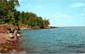 Vtg MN Postcard Gitche Gumee North Shore Drive Lake Superior Minnesota Unposted - Picture 1 of 2