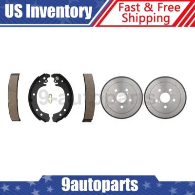 Tambores de freno traseros y zapatas de freno para 2003 2004 2005 2006 2007 2008 Corolla Toyota Foto 1 de 4