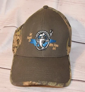 Get Hooked on Fred's Fish House Mountain Home Arkansas AR Camo Baseball Cap - Picture 1 of 6