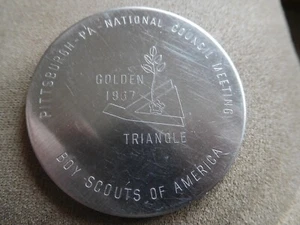 EG SCOUT BSA 1967 NATIONALRATSSITZUNG PITTSBURG PA STAHLMARKE MEDAILLON!! - Bild 1 von 3