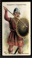 Tobacco Card, Hignett, ARMS & ARMOUR, 1924, Saxon Warrior, #6