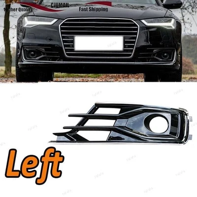 Parachoques delantero izquierdo para Audi A6 C7 2016-2018 cubierta de luz antiniebla marco de rejilla 1X Foto 1 de 4