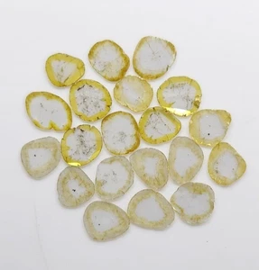 Rebanada de diamante (polki) amarillo dorado natural de 3,33 quilates (20 piezas) de 5 mm a 6 mm - Imagen 1 de 9