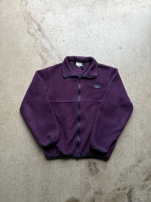 De colección años 90 L.L. Chaqueta Bean Para Mujer Pequeña Púrpura Polar Cremallera Completa Bolsillo Hecha en EE. UU. Foto 1 de 4