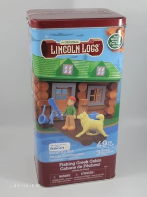 The Orginal Lincoln Logs Fishing Creek Cabin set 49 Pcs 2024 NIP - Image 1 of 4