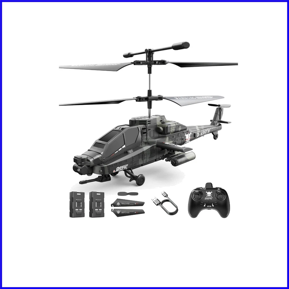 Multi-Player Apache RC Helicopter with USB-C Fast Charging for Fun & Learning - Image 1 of 4