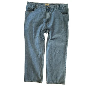 JEANS UOMO LL BEAN COMFORT VITA 42x30 DENIM BLU DRITTO ELASTICO 100% COTONE - Foto 1 di 21