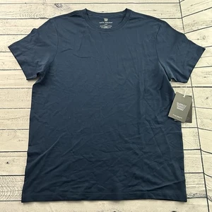 NEU Mack Weldon Piqué Rundhalsausschnitt Supima Baumwolle Kurzarm Shirt Herren Large  - Bild 1 von 6