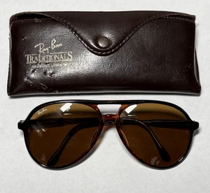 Ray Ban Bausch & Lomb Traditionals B&L Style A/L 1568 Aviator Sunglasses & Case - Picture 1 of 22